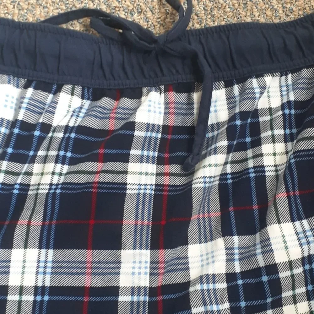 Nautica Plaid Lounge Pajama Pants Drawstring Sleepwear SIZE L